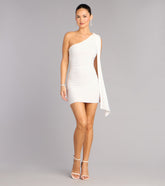 Stunning Impression One-Shoulder Bodycon Mini Dress