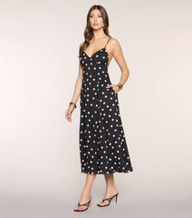 Maggie Polka Dot Midi Formal Dress