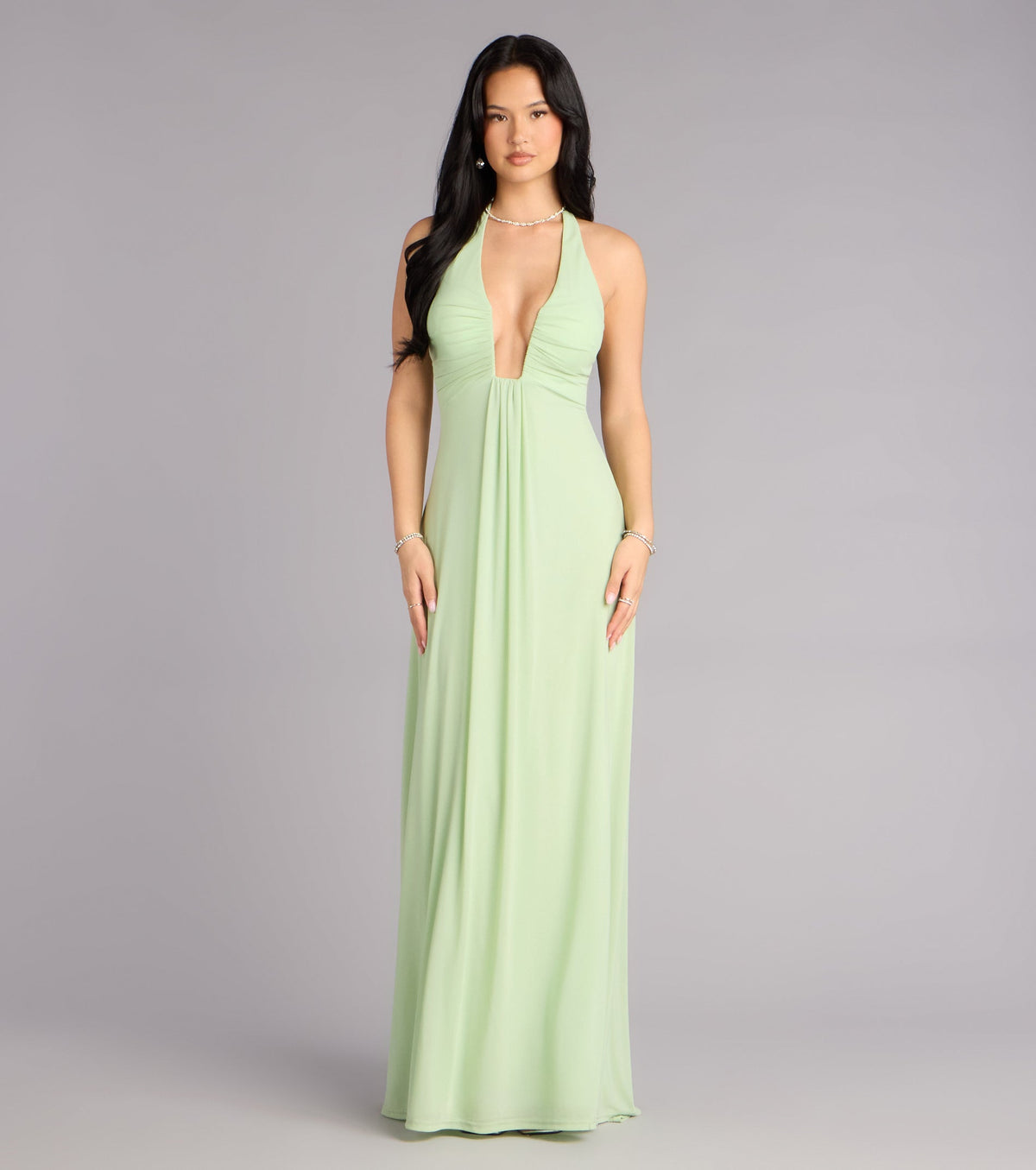 Kendall Mesh A-Line Formal Dress