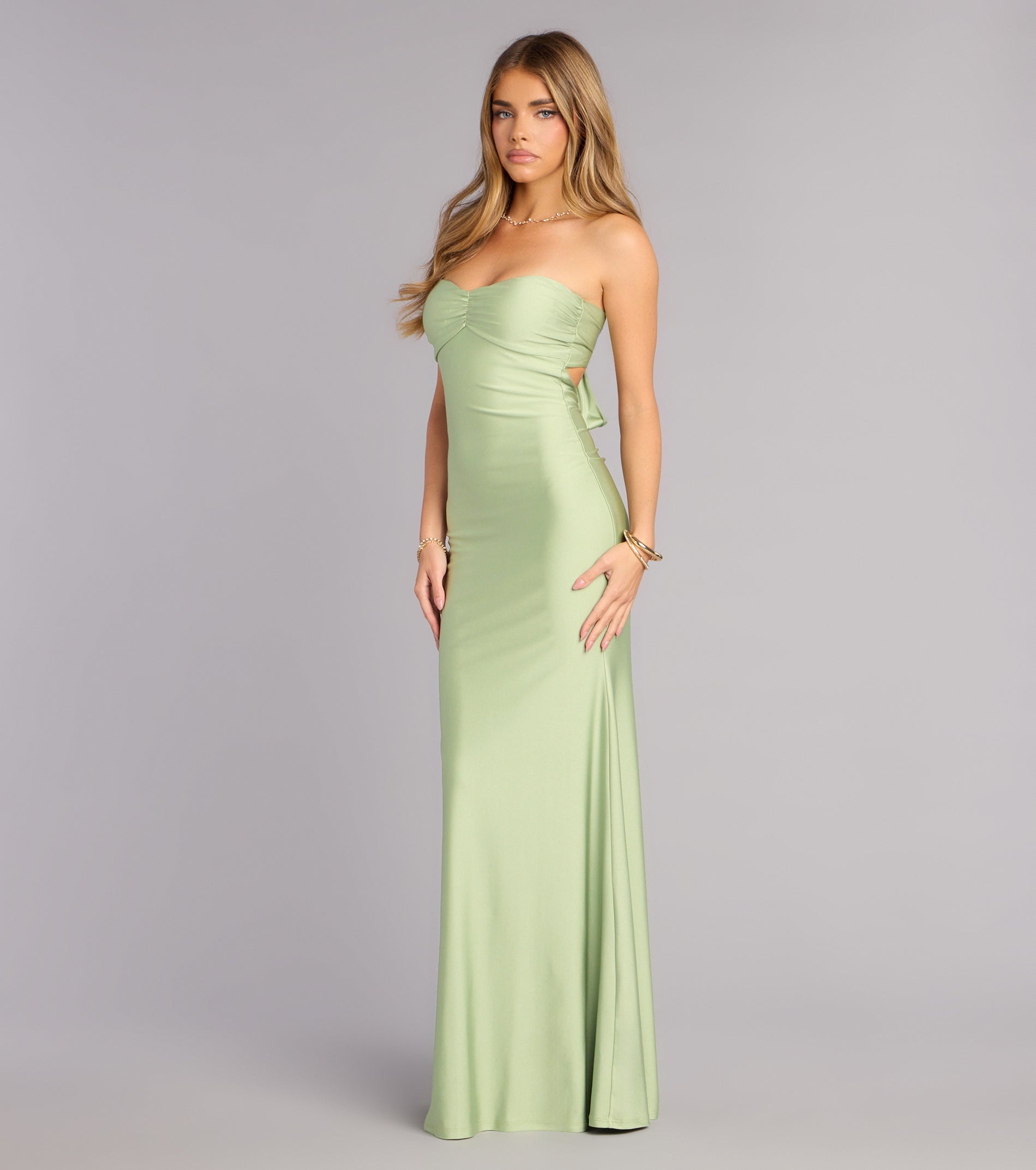 Monae Tie-Back Mermaid Formal Dress