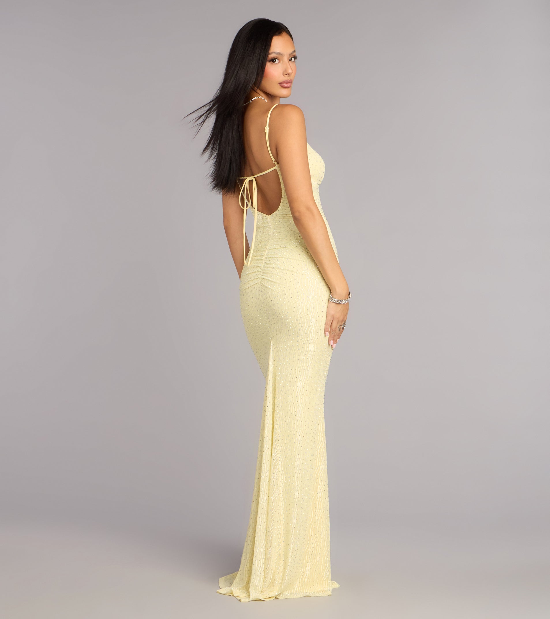 Raya Rhinestone Mermaid Formal Dress