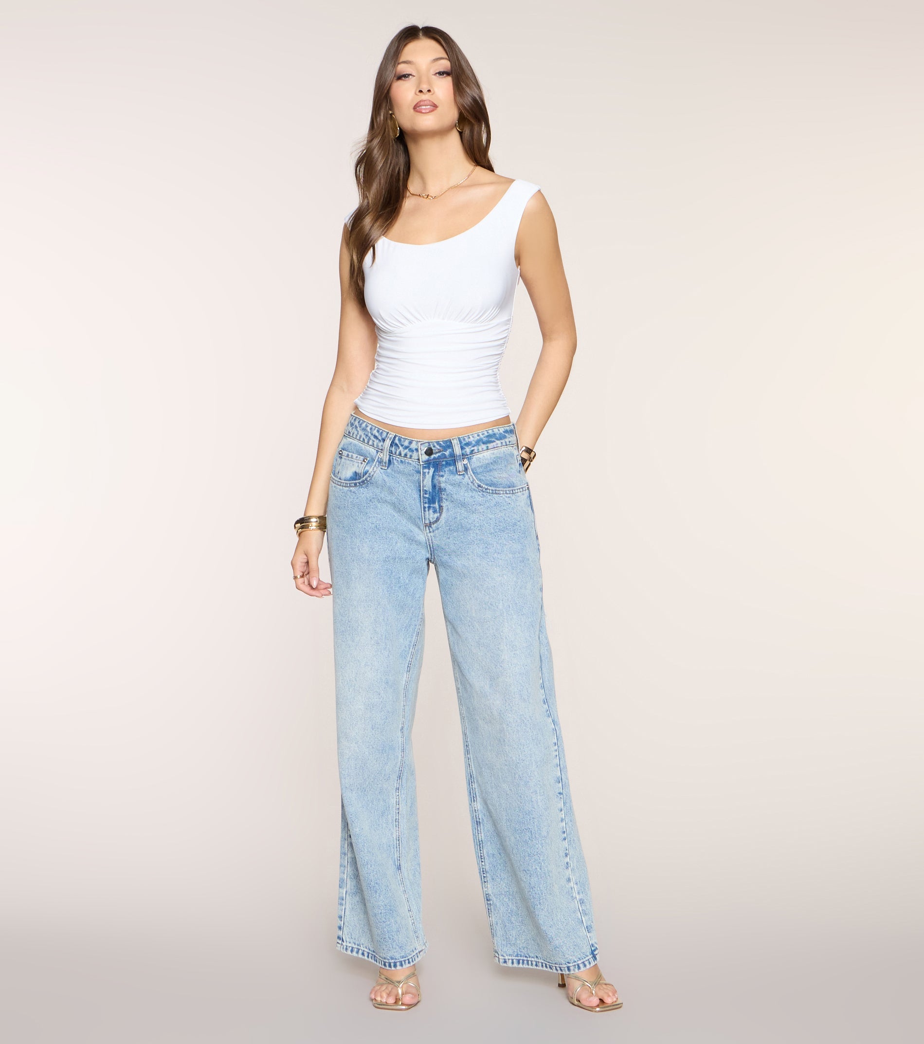 Everyday Sculpt Ruched Tank Top