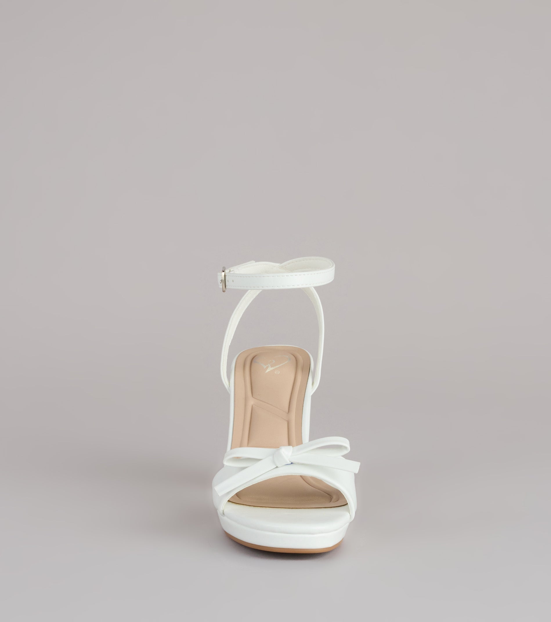 Chic Little Bow Platform Heels