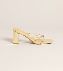 Fashion Fix Knotted Block Heel Mules